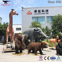 Modèles d'animaux électriques personnalisés, différents types de statues d'animaux animatroniques pour l'affichage dans les parcs zoologiques