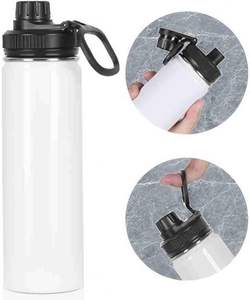 Lot de 25 gobelets vierges pour sublimation 20OZ, bouteille d'eau en acier inoxydable pour sublimation avec couvercles à bec verseur et pailles, double paroi isolée - Product Image 1