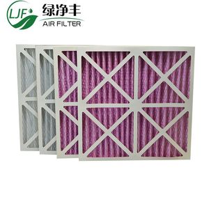 Tùy chỉnh xế<span class=keywords><strong>p</strong></span> li HVAC AC lò Bộ lọc không khí merv 6-14 kích cỡ 20x25x1 20x24x1 12x12x1 10x10x1 giấy các tông xây dựng - Product Image 3