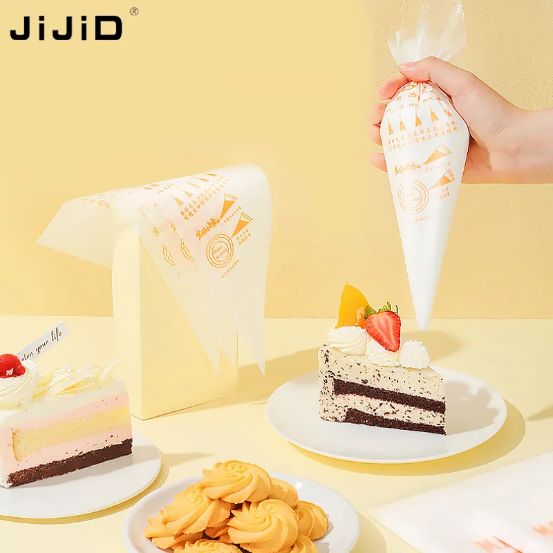 JiJiD 사용자 정의 100 PC 팩 S/m/l 배관 가방 일회용 케이크 도구 및 액세서리 장식 케이크 크림 과자 가방