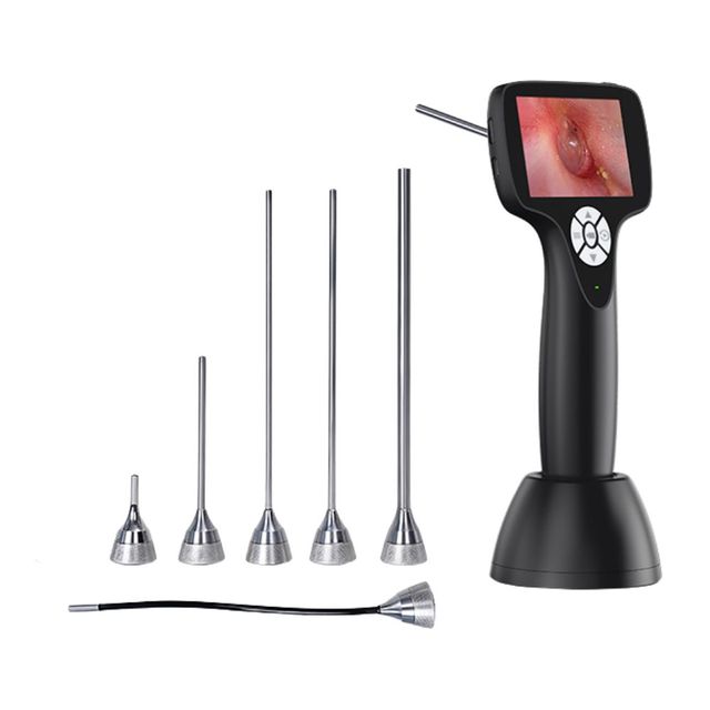 Portable ENT Diagnostic Endoscope Camera BESDATA Rigid-Enderoscope Protective Cover 120 Viewing Angle 3 Inch LCD PhotoVideo