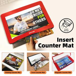 Cadre <span class=keywords><strong>photo</strong></span> personnalisé, insert <span class=keywords><strong>de</strong></span> comptoir, pochettes pour affiches, pochettes pour photos <span class=keywords><strong>de</strong></span> fenêtre, tapis <span class=keywords><strong>de</strong></span> comptoir, tapis <span class=keywords><strong>de</strong></span> bureau, imperméable <span class=keywords><strong>avec</strong></span> logo - Product Image 1