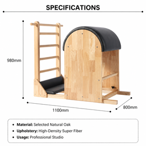 Barril <span class=keywords><strong>de</strong></span> Pilates <span class=keywords><strong>de</strong></span> Madera Ajustable <span class=keywords><strong>de</strong></span> Alta Calidad, Marca VOG, Modelo V-PL008, para Estudio <span class=keywords><strong>de</strong></span> Yoga - Product Image 4