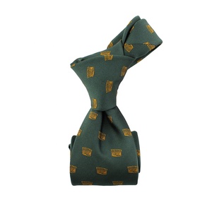 Qualité Chine Fournisseur En Gros Hommes Personnalisé <span class=keywords><strong>Cravate</strong></span> De Luxe Vert Couronne D'or 100% Soie Jacquard Tissé Hommes Chic Cou Cravates Nouveau - Product Image 3