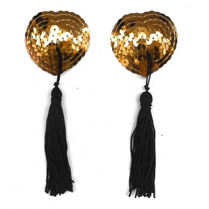 Adesivi per capezzoli con nappe di paillettes Sexy petali per il seno delle donne Sexy copri reggiseno invisibile accessori <span class=keywords><strong>erotici</strong></span> intimi SM giocattolo del sesso per le donne - Product Image 3