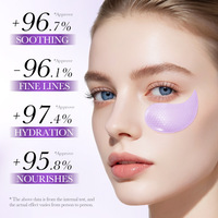 Masque pour les yeux apaisant au collagène probiotique SADOER, 60 patchs, hydratant, lissant les ridules, masque hydrogel pour les yeux, soin de la peau des yeux