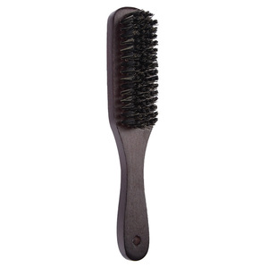 Brosse à barbe en bois, outil de soin des cheveux multifonction de couleur unie pour hommes et femmes - Product Image 1