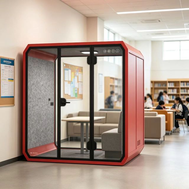 Modern Movable Aluminum Frame Studio Home Soundproof Pod Vocal Recording Modular Portable Office Acoustic Booth for Hotel Office