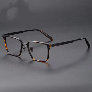 Nouvelles montures de lunettes optiques de luxe rétro vintage en acétate 2026, montures de lunettes de créateur en titane pour hommes - Product Image 2