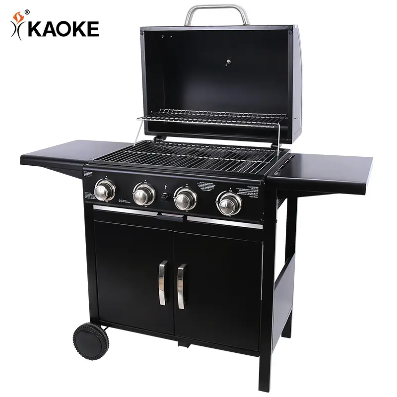 KAOKE 25 pollici CE di buona qualità senza fumo Grill stufa a Gas propano Grill Chef Chicken Mesh BBQ Grill per giardino