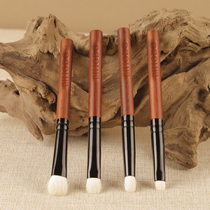 Cangzhou Makeup <b>Brushes</b> 4-Piece Eye <b>Brush</b> Set Wooden Handle Animal Hair <b>Round</b> Shape For Eyeshadow - Product Image 2
