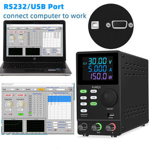 KUAIQU-fuente de alimentación CC programable SPPS305D, regulador estabilizado con conmutación de puerto <span class=keywords><strong>USB</strong></span>, pantalla LCD negra, 30V, 5A, RS232/RS485 - Product Image 2