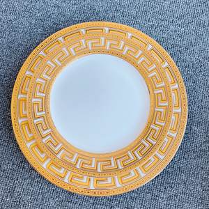 Juego de comedor dorado de lujo nórdico, juego de vajilla, caja de obsequios, taza de hueso europeo China, gran oferta, juego marrón de 58 piezas de 6 personas - Product Image 5