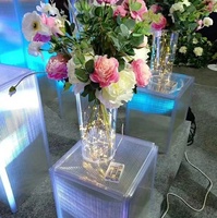 Vase en acrylique de mariage, Guide de route, cylindre de centre de Table de mariage, décorations de Table, décorations de mariage