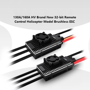 Contrôleur de vitesse sans balais haute puissance 160A ESC HV SBEC G2 6-14S Lipo programmable pour hélicoptère RC, avion à voilure fixe et drones FPV - Product Image 4