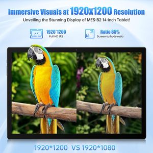 <span class=keywords><strong>Tablet</strong></span> 2025 da 14 Pollici Android <span class=keywords><strong>13</strong></span> Display 2K 6GB RAM 128GB ROM CPU 8 Core, 4 Altoparlanti, <span class=keywords><strong>Tablet</strong></span> WiFi 5G con Custodia - Grigio - Product Image 3