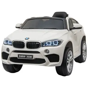 Bmw X6M 12 וולט סוללה שלט רחוק מכונית לילדים לנהוג חשמלי ילדים לרכב על רכב