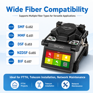Empalmadora de Fibra Óptica Totalmente Automática DVP 765 con Pantalla LCD de 4.3 Pulgadas, Abrazadera 3 en 1, Empalme en 8s para FTTH - Product Image 5