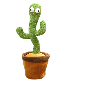 Juguete <span class=keywords><strong>de</strong></span> Peluche <span class=keywords><strong>de</strong></span> Cactus Bailarín y Hablador con Acabado Lavado Súper Suave, Repite Canciones y Habla, Juguete <span class=keywords><strong>de</strong></span> Peluche <span class=keywords><strong>para</strong></span> Bebés y Adultos - Product Image 1