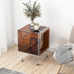 Bàn Acrylic Nội Thất Trong Suốt Chất Lượng Cao TOYIN Có Bánh Xe Cho Phòng Khách/Nhà Bếp/Phòng Ngủ - Product Image 6