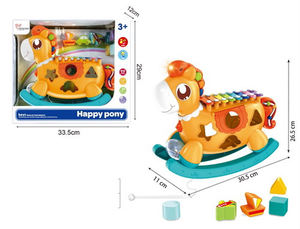 Paard Muziekinstrument Baby Muziek Piano Xylofoon Speelgoed Met Lichte Muziek - Product Image 5