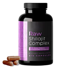 Customized Important trace mineral fulvic acid pure shilajit capsule natural mixture with mannitol thrips powder ginseng root