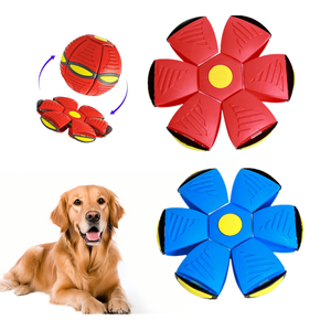 Balle interactive pour chien à lancer au pied ou à la main, jouet de dressage pour chien, balle rebondissante pour extérieur - Product Image 1