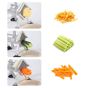 Cortador Manual Comercial de Papas Fritas, Cortador de Patatas Resistente con Cuchillas Reemplazables de 6, 9 y 13 mm, Aleación de Aluminio y Acero Inoxidable - Product Image 5