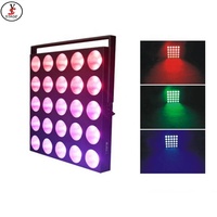 Nouveau style, haute puissance, 25x30W RGB 3-en-1, projecteur LED à matrice de perles, contrôle DMX512, angle de faisceau 24/38/60, pour parc à thème, 8CH/80CH