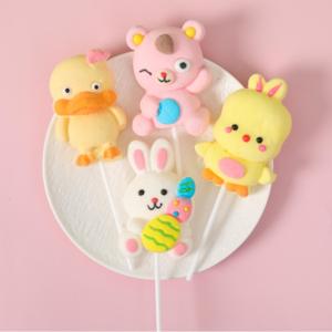 Prix d'usine – Sucettes en <span class=keywords><strong>guimauve</strong></span> en forme de lapin, canard et ours, aux saveurs fruitées, pour enfants, en boîte - Product Image 6