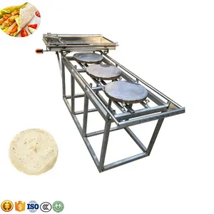 Good Price 40cm Hand-push Pancake Forming Machine Printing Type Thin Flatbread Chapati Maker Roti Tortilla Cooker Making Machine