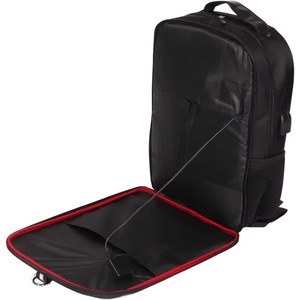 Mochila solar de muestra gratuita con panel solar de 7W para cargar teléfonos celulares y fuente de alimentación de 5V, mochila con forro de cuero genuino. - Product Image 4