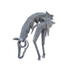 Stainless Steel Abstract Horse Sculpture Handmade Artistic Decor For Hotel Lobby Club Outdoor Display - Product Image 5