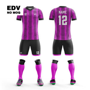 เสื้อฟุตบอลแบบสั่งทำพิเศษสำหรับดรอปชิปปิ้ง ชุดฟุตบอลแบบกำหนดเอง เสื้อฟุตบอลระบายอากาศได้ดี ชุดฟุตบอลทีม - Product Image 1