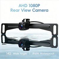 Caméra de recul AHD étanche pour plaque d'immatriculation de voiture, vision nocturne infrarouge HD, caméra de recul pour moniteur de stationnement de voiture