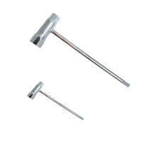 Clé à bougie en L réglable à simple extrémité, à couple élevé, à longue portée, en acier allié, avec poignée antidérapante, 16/18 mm, OEM