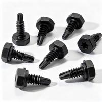 Galvanized Nylon Hex Flange Head Self Drilling Screw Carbon Steel HDG Coated Outdoor Metal Sheet Roof Fastener