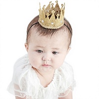 Serre-tête Bébé Accessoire Cheveux Enfant Couronne 3D Coiffe Filles Princesse Cadeau Fête Mariage Fait Main Ornement Cheveux Style IG pour Animaux de Compagnie