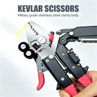 4-in-1 Multifunctional Fiber Wire Stripper Signal Fire Fiber Cleaver FTTH Optical Cable Stripping Cutting Hand Tool