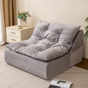 Phong Cách Hiện Đại Đồ Nội Thất Tùy Chỉnh Kích Thước Mềm Vải Hình Chữ Nhật Ngồi Có Thể Ngả <span class=keywords><strong>Sofa</strong></span> Giường Thoải Mái Cao Thoải Mái Cao Ngủ Cắt - Product Image 1