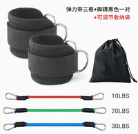 Juego de Bandas de Resistencia para Tobillos con Anillo en D, Correas de Ejercicio para Fitness, Bandas de Tracción para Entrenamiento y Protección de Tobillos