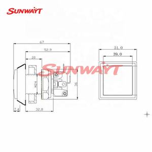Boutons poussoirs d'arcade 12V LED colorés 51*51mm pour machines de jeux avec éclairage - Product Image 6