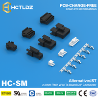 Connecteur JST HC-SM2.5mm série SM 2.5 mm avec fil SMP-02V-BC, petites commandes acceptées, en stock