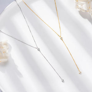 <span class=keywords><strong>Collana</strong></span> a catena rotonda con nappe lunghe in <span class=keywords><strong>argento</strong></span> Sterling 925 originale per gioielli da donna per feste di matrimonio - Product Image 3