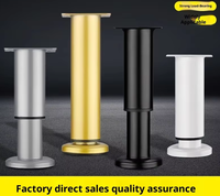 Service d'usinage CNC, pied de support réglable en alliage d'acier, pied de meuble, pied de canapé, pied de table basse télescopique, pied de meuble, pied de lit