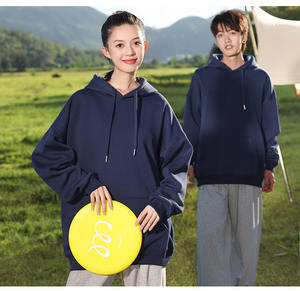 Sudadera de talla grande para hombre, sudaderas con capucha, jersey de lana de peso pesado, sudaderas con cordón, sudaderas con capucha Unisex en blanco de gran tamaño, logotipo personalizado - Product Image 3