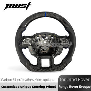Volante Deportivo Personalizado de Fibra de Carbono para Land Rover Range Rover <span class=keywords><strong>Evoque</strong></span> 1.ª Gen. Pure SE <span class=keywords><strong>HSE</strong></span> Dynamic 2012-2019 - Product Image 2