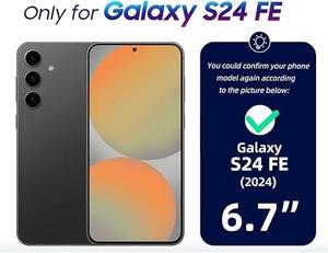 Étui de téléphone pliable en cuir artificiel de luxe, résistant aux chocs, pour S24 FE, avec porte-cartes de crédit - Product Image 4