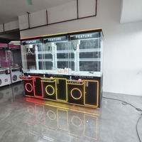 Machine à griffes attrape-poupées à monnayeur avec vitrine transparente et paiement par carte pour usage en salle de jeux