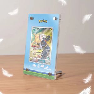 Tùy chỉnh ptcg rõ ràng Acrylic thẻ trò chơi máy tính để bàn kim loại đứng khung, Poke thẻ Bộ sưu tập hiển thị đứng trường hợp - Product Image 4